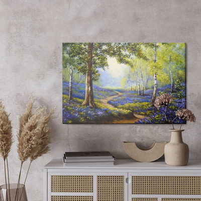 Ljuddämpande tavla - Path in the spring forest