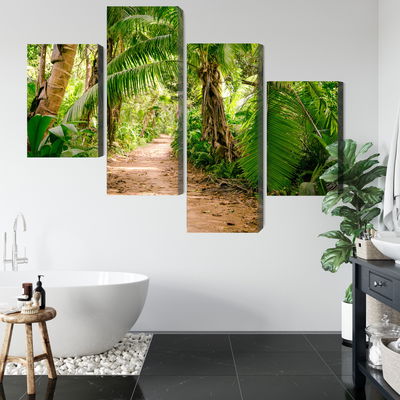 Ljuddämpande tavla - Path in a tropical 3d forest