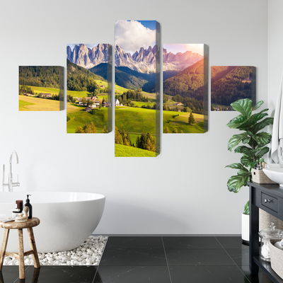 Ljuddämpande tavla - Sunny day in the mountains