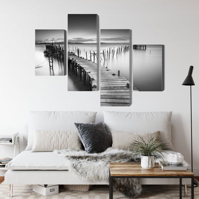 Ljuddämpande tavla - A dilapidated pier