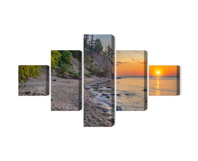Ljuddämpande tavla - Sunset on the baltic sea