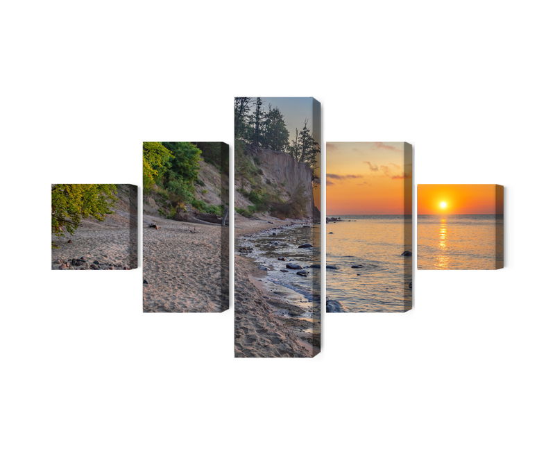 Ljuddämpande tavla - Sunset on the baltic sea