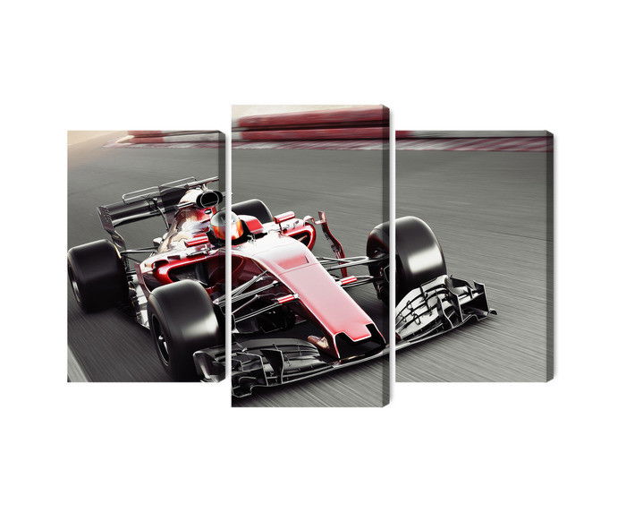 Ljuddämpande tavla - Formula 1 car on the track