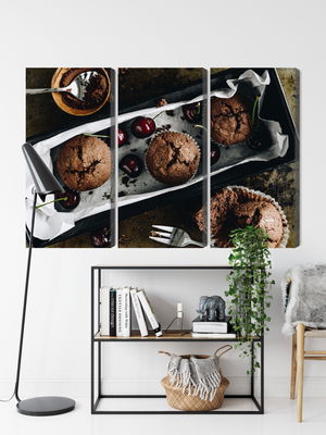 Ljuddämpande tavla - Muffins with cherries