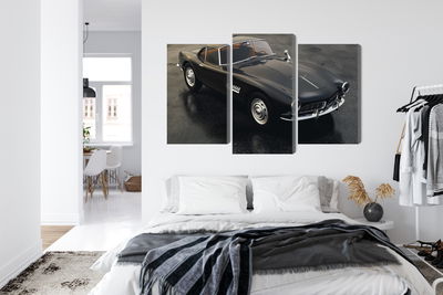 Ljuddämpande tavla - Vintage black sports car