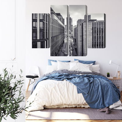 Ljuddämpande tavla - Black and white panorama