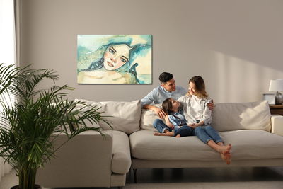 Ljuddämpande tavla - A woman in melancholy