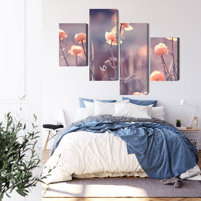 Ljuddämpande tavla - Spring 3d flowers