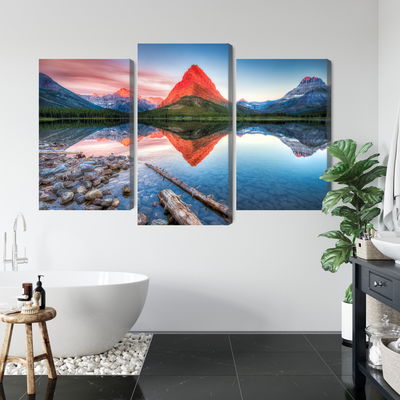 Ljuddämpande tavla - Swiftcurrent lake in the Usa