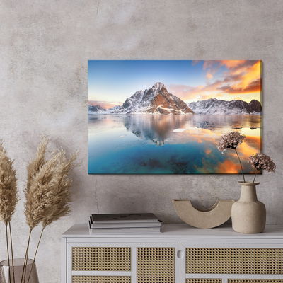 Ljuddämpande tavla - Sunrise over the norwegian
