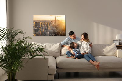 Ljuddämpande tavla - Sunset in New York