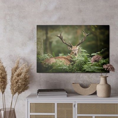 Ljuddämpande tavla - A deer in the green