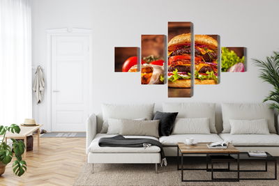 Ljuddämpande tavla - Homemade hamburger