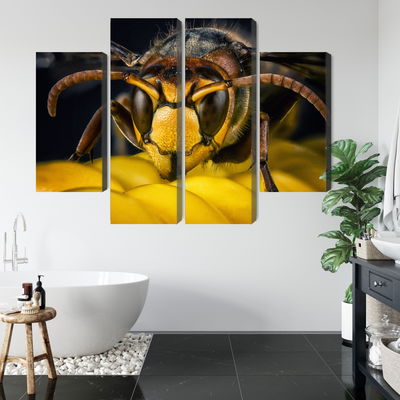 Ljuddämpande tavla - Wasp on a macro scale