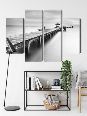 Ljuddämpande tavla - Wooden pier