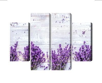 Ljuddämpande tavla - Lavender flowers on a rustic
