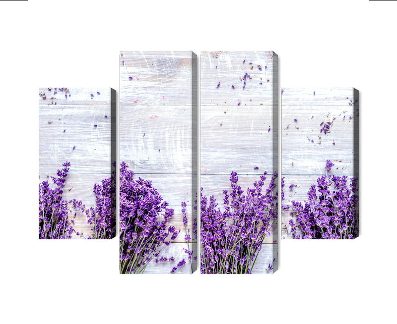 Ljuddämpande tavla - Lavender flowers on a rustic