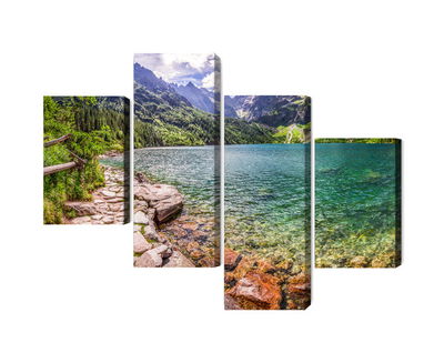 Ljuddämpande tavla - 3d view of the lake