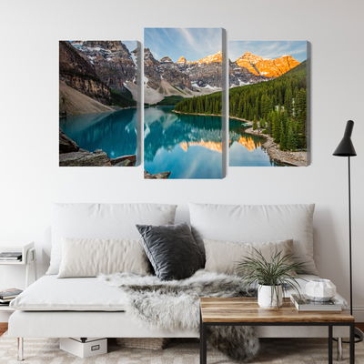 Ljuddämpande tavla - Canadian Moraine Lake 3d