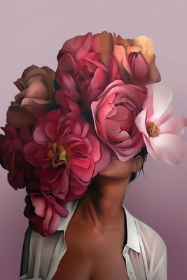 Ljuddämpande tavla - Artistic portrait of a woman