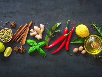 Ljuddämpande tavla - Fresh aromatic spices