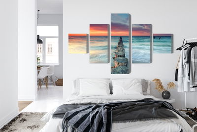 Ljuddämpande tavla - Beautiful sunset over