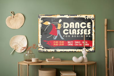 Ljuddämpande tavla - Retro dance school