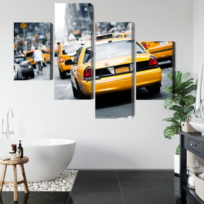 Ljuddämpande tavla - Taxis on the streets of new
