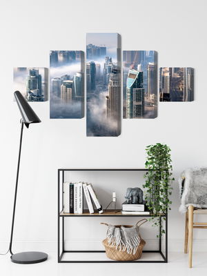 Ljuddämpande tavla - Dubai city panorama