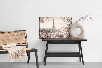 Ljuddämpande tavla - A flowery terrace