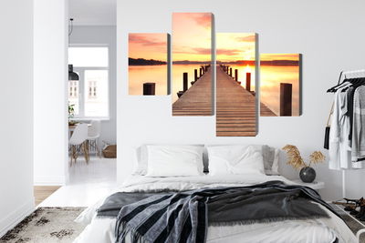 Ljuddämpande tavla - Sunset on the pier