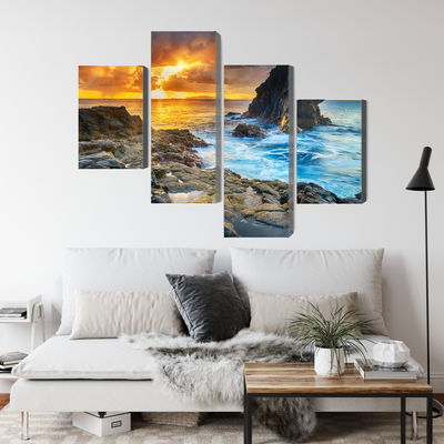 Ljuddämpande tavla - Sunset on the seashore