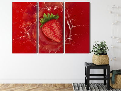 Ljuddämpande tavla - Juicy strawberry