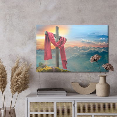 Ljuddämpande tavla - Cross on the background