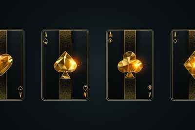 Ljuddämpande tavla - Black poker cards