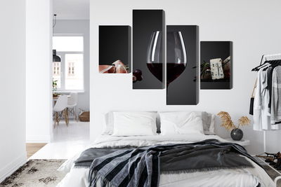 Ljuddämpande tavla - A glass of red wine