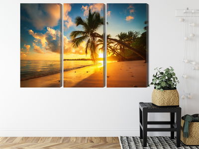 Ljuddämpande tavla - Tropical beach in punta