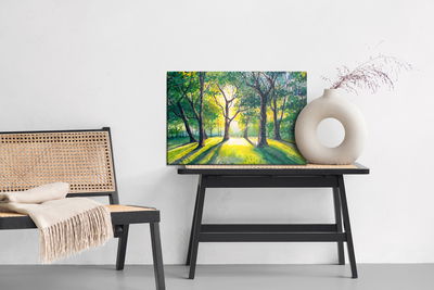 Ljuddämpande tavla - Forest in the morning
