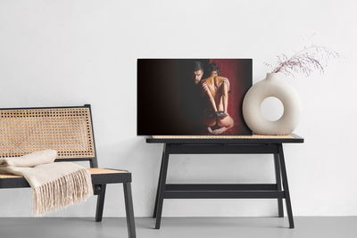 Ljuddämpande tavla - Tied up woman