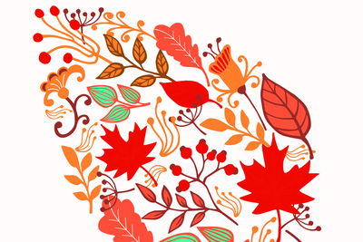 Ljuddämpande tavla - Colorful autumn leaves