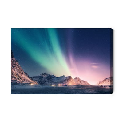 Ljuddämpande tavla - Northern lights