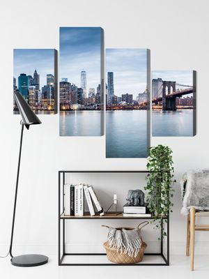 Ljuddämpande tavla - Panoramic view of the city