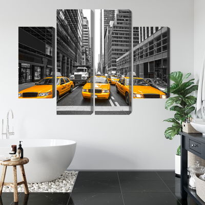 Ljuddämpande tavla - Yellow taxis in New York city