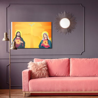 Ljuddämpande tavla - Jesus and virgin mary