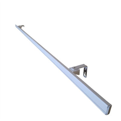 Mounted suspension rail for SilentDirect Acoustic Wall Textile with wall spacers