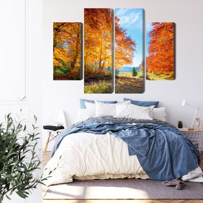 Ljuddämpande tavla - Colorful autumn trees