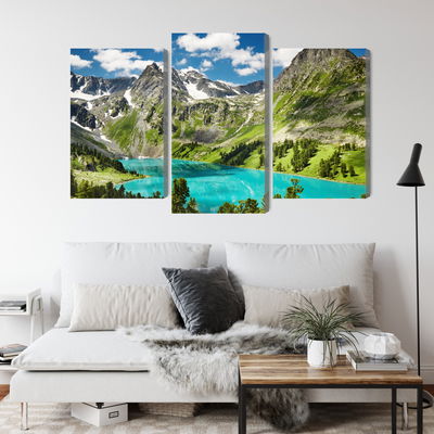 Ljuddämpande tavla - Crystalline lake