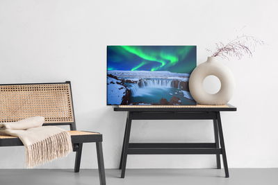 Ljuddämpande tavla - Northern lights above
