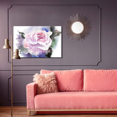 Ljuddämpande tavla - Beautiful rose painted