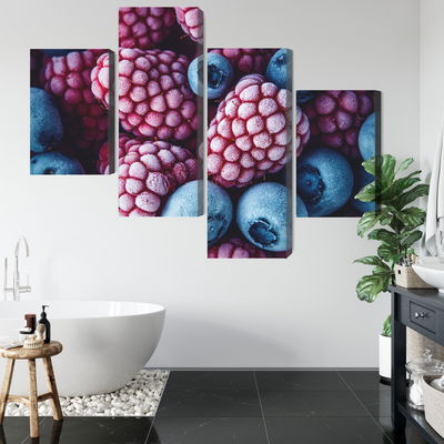 Ljuddämpande tavla - Frozen blueberries